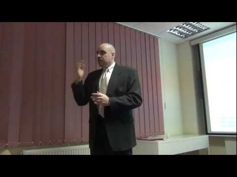 Oliver OLSON presenting MBA programs of MSM Romania, 2012.02.16