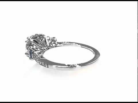 Tacori 2628 rd spw Blue Sapphire and White Diamond Engagement Ring