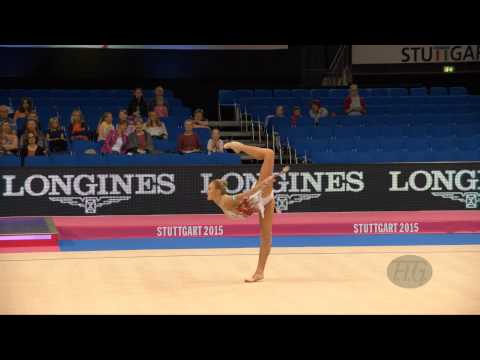 Elizaveta NAZARENKOVA (UZB) 2015 Rhythmic Worlds Stuttgart - Qualifications Clubs