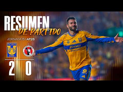 📹 Resumen Liga MX | Tigres 2-0 Xolos | Jornada 15 | Apertura 2025