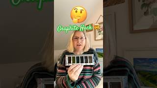 The Secret to Shiny Graphite (So Satisfying) 🪩 #shorts #art #watercolor