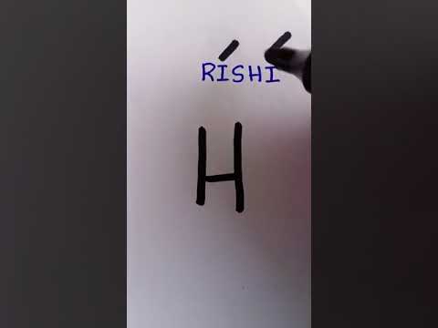 Rishi💕name design#easy #drawing#short#youtube shorts#videos..✍️