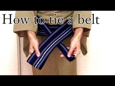 How to tie a belt for men