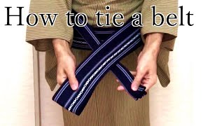 How to tie a belt for men