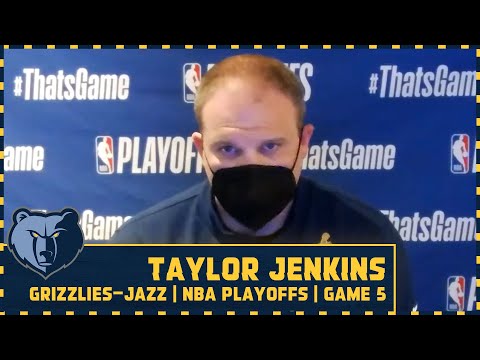 MEMvUTA: Taylor Jenkins Postgame Press Conference - Game 5 - NBA Playoffs 2021