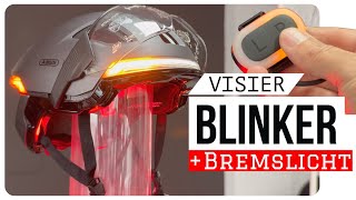 Alle Details erklärt : ⛑️ Helm ABUS HYP-E | Bremslicht | Visier | Blinker | NTA8776