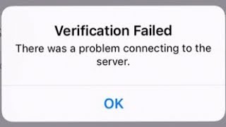 verification failed there was an error connecting to the apple id server working method in iOS 12