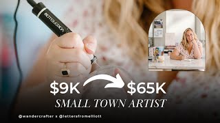 From $9K to $65K Annually: Amanda's Small Town Calligraphy Biz Transformation 💸✨