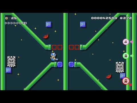 Online Versus ~ The 4 Player Race! by Robo Kunai - Super Mario Maker 2 - No Commentary 1bu