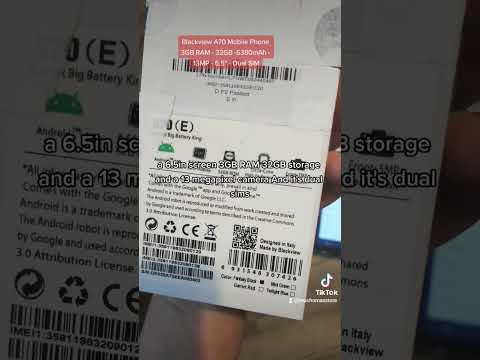 Blackview A70 Mobile Phone 3GB RAM - 32GB -5380mAh - 13MP - 6.5" - Dual SIM