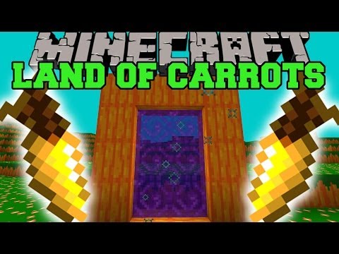 PopularMMOs - Minecraft: LAND OF CARROTS (DIMENSION, CARROT LAUNCHER, & MORE!) Mod Showcase
