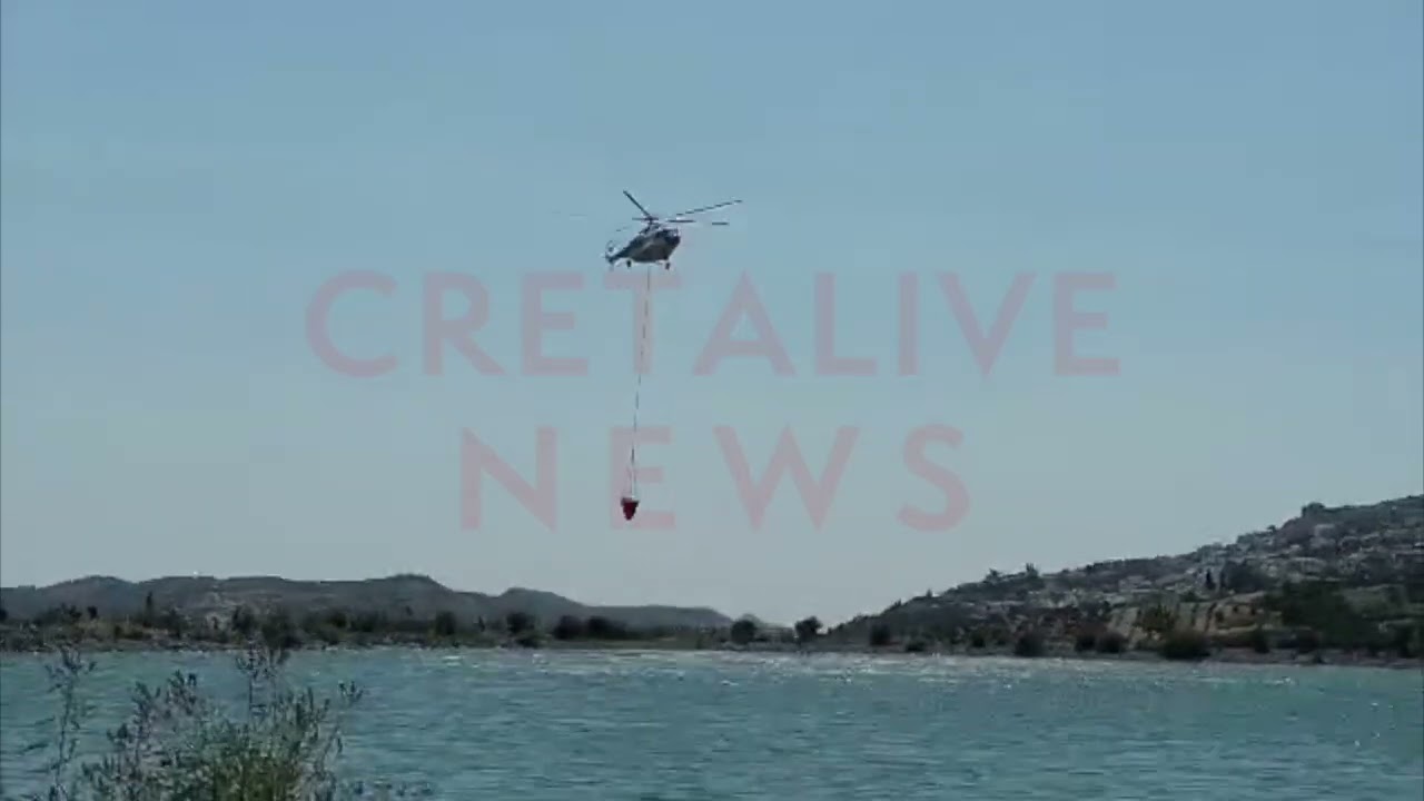 Ηράκλειο: Μεγάλη φωτιά στα Βορίζια Ήχησε το 112