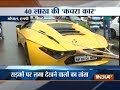 Man promotes Mission Clean India in unique way, uses his sports car as garbage vehicle