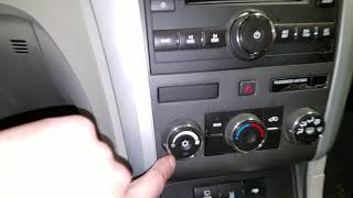 Chevrolet Traverse AC Relay and fuse