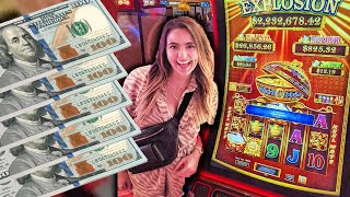 $2.2 Million DANCING DRUMS Hits 2 JACKPOTS on A Low Limit Bet!