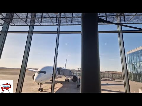 Passeio a pé no aeroporto de HELSINKI, Finlândia, PRIMAVERA 2023 🇫🇮