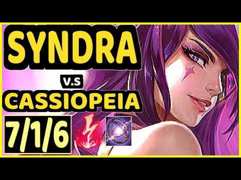 ENVY (SYNDRA) vs CASSIOPEIA - 7/1/6 KDA MID GAMEPLAY - BR Ranked GRANDMASTER