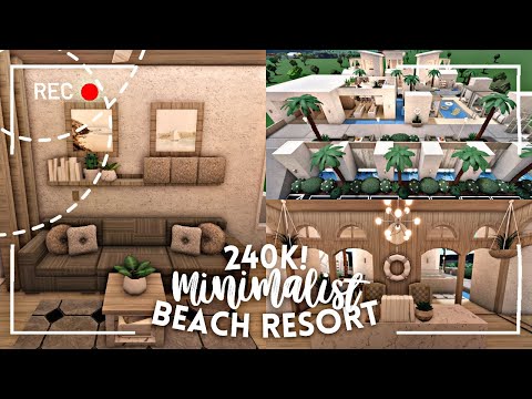 [ roblox bloxburg ] 🥥 no advanced placing modern beach resort - ꒰ build & tour ꒱ - itapixca builds