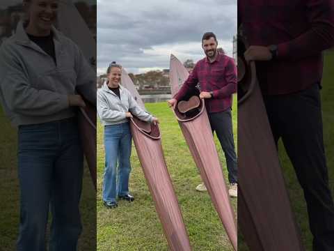 WOODEN KAYAK 😧 For the Olympic Champion Josef Dostal  #kayaksprint #kayak #olympics #canoesprint