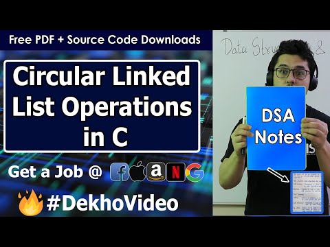 Circular Linked Lists Operations in C Language