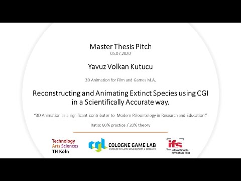 Reconstructing and Animating Extinct Species using CGI in a Scientifically Accurate way.