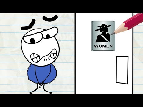 Pencilmate Needs A Bathroom! | Pencilmation Cartoons | Funny Animation