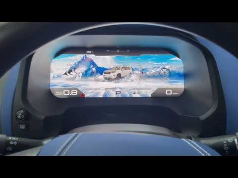 12.3 inch digital instrument cluster speedometer for Toyota Prado cockpit LCD dashboard 