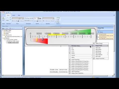 SQL Report Builder 3.0 Gauges in SSRS 2008 R2