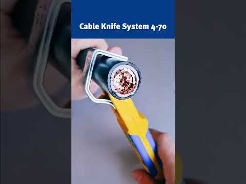 With the #JOKARI Cable Knife System 4-70, stripping particularly thick cables is child's play!