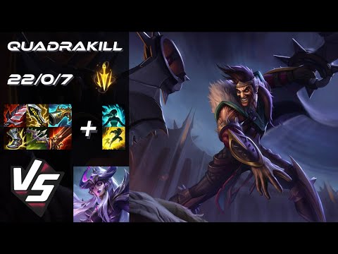 BOTTOM Draven vs Syndra [QUADRAKILL] - NA Challenger Patch 14.24