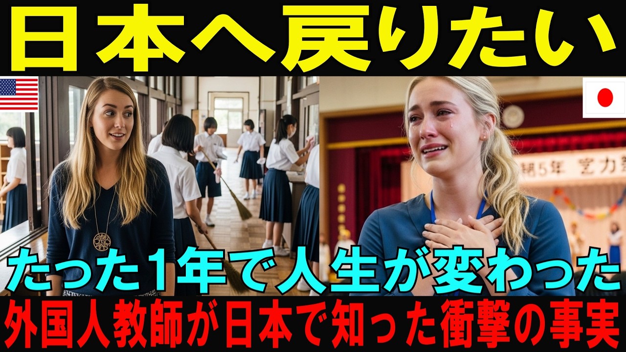 【海外の反応】日本ロスで限界を迎えたアメリカ人女性教師が見つけた本当の居場所に涙腺崩壊【日本称賛】