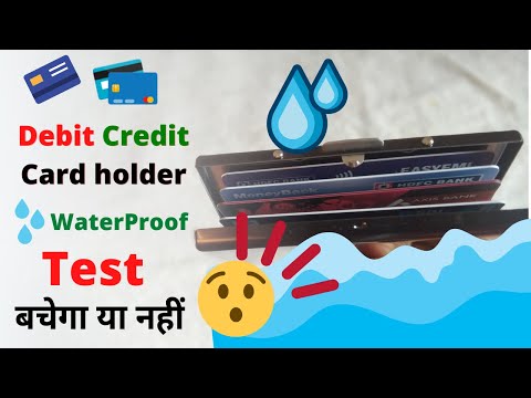 Credit Debit Card Holder Water Proof Test | How to Check if Your Credit or Debit Card is Water Proof