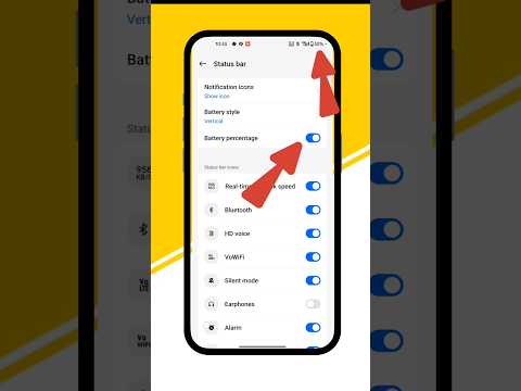 Battery percent kaisa show kare #tech #shorts