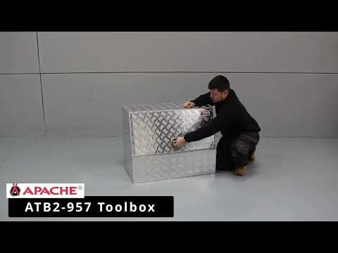 Large Aluminium Metal Front-Opening Tool Box - ATB2-957