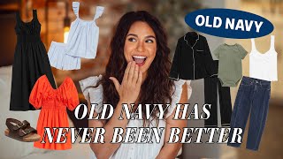 MASSIVE OLD NAVY SPRING TRY-ON HAUL! (dresses, sweats, pjs, denim, baby clothes) | 2025
