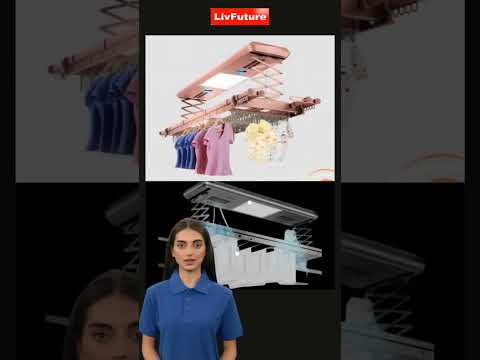 Electric ceiling clothes dryer