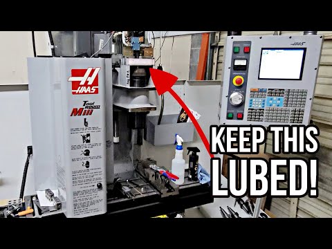 How To Lubricate Tool Release Piston | HAAS TM-1 CNC Milling Machine Spindle Maintenance