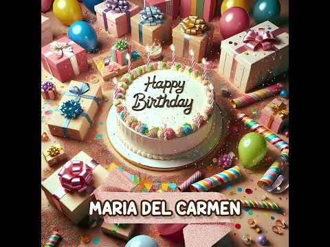 MARIA DEL CARMEN Happy Birthday to You - May your wishes come true!