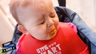 Hilarious Moments Of Naughty Baby Eating Time || Funny Vines