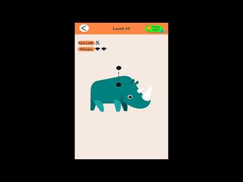 Cut It (Lion Studios) Hard Level 37-48. 3 Stars