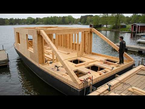 This man is building an amazing boat for his family for just $10,000!