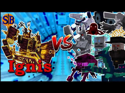 41 Minutes of Ignis Getting Obliterated by OP Bosses In Minecraft