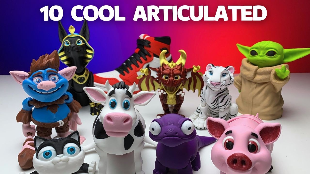 Mind-Blowing Timelapses: 10 Epic 3D Printed Articulated Animals and one Shoe - BambuLab Printers