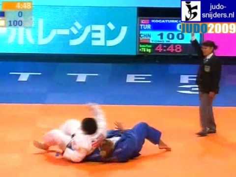 Judo 2009 Rotterdam: Gulsah Kocaturk (TUR) - Wen Tong (CHN) [+78kg] semi-final.