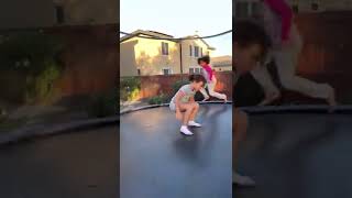 Flipping on a trampoline (tutorial) #IzzyBunny #LilyBunny