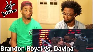 The Voice 2017 Battle - Brandon Royal vs. Davina Leone: &quot;In the Night&quot; (REACTION)