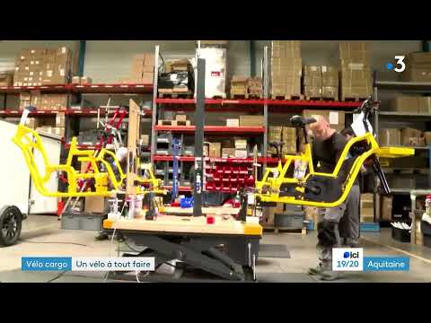 Le TRIPORTEUR VUF Bikes, vu sur France 3