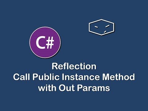 call public instance method with out params using reflection in c