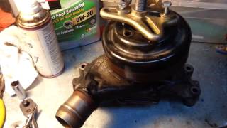 Replacing Water Pump on 8.1 Vortec Workhorse chassis W24 2005 Winnebago Voyage 38J