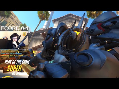 OWL Super Pro Reinhardt Gameplay - POTG! [ Overwatch Season 29 Top 500 ]